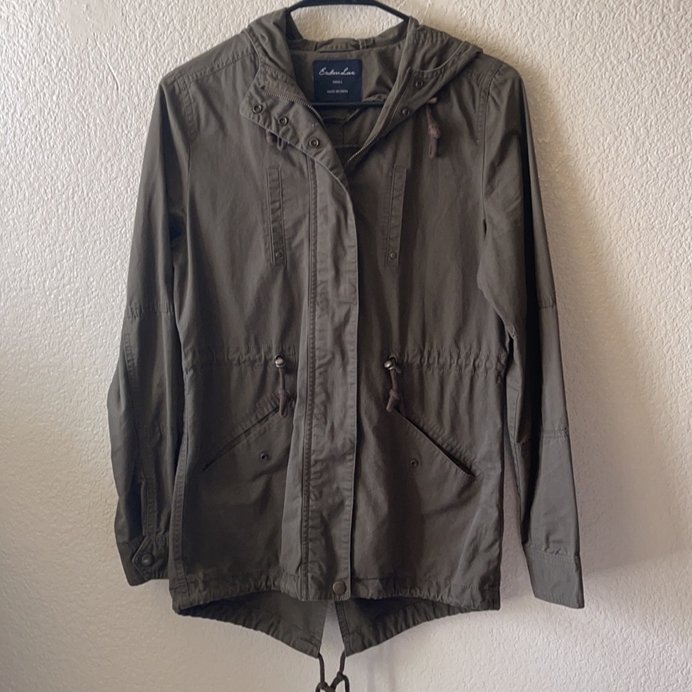 Green utility jacket